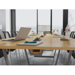 Krzesła Vienna (14 szt ) i Stół konferencyjny 400x138cm MEDISON 14